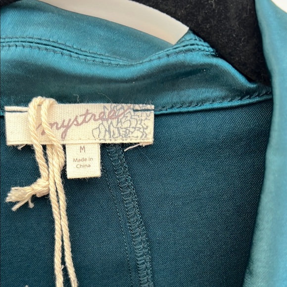 Teal Satin Women's Jacket - Picture 3 of 7